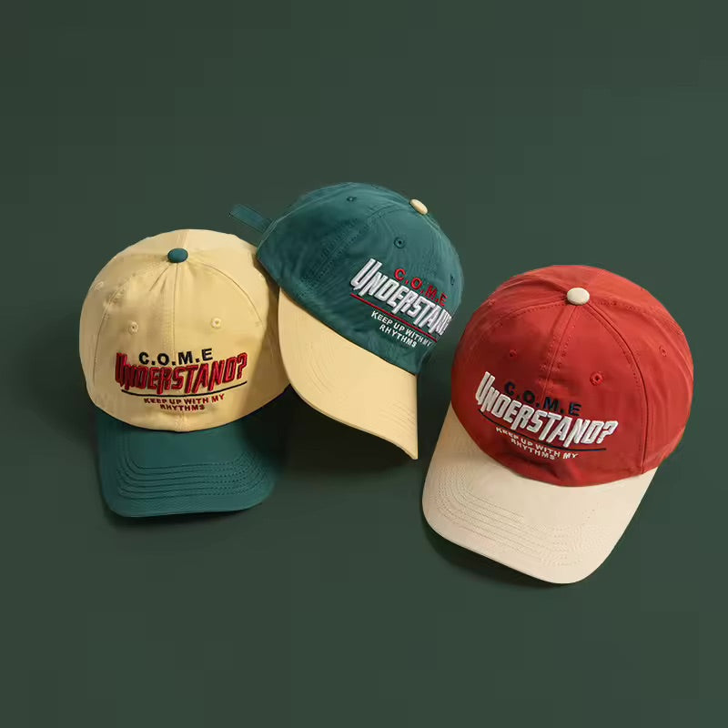 adjustable cotton baseball cap with embroidery