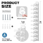 baseball cap rack without drilling for wall