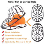 baseball hat washer cage for machine washing and drying