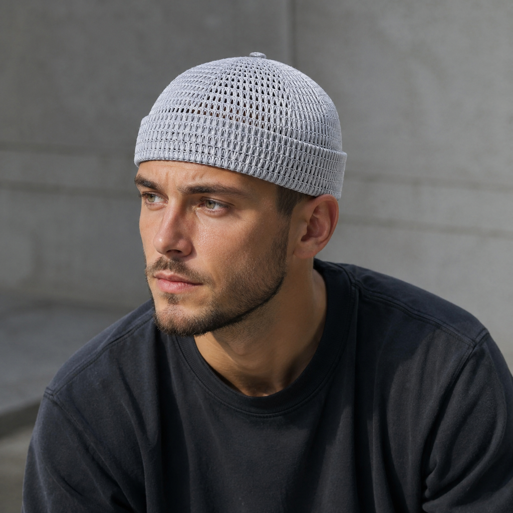 Mesh Docker Cap – Adjustable Lightweight Acrylic Breathable Summer Hat