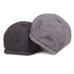 Men’s Cotton Newsboy Cap – Classic Herringbone Gatsby Hat
