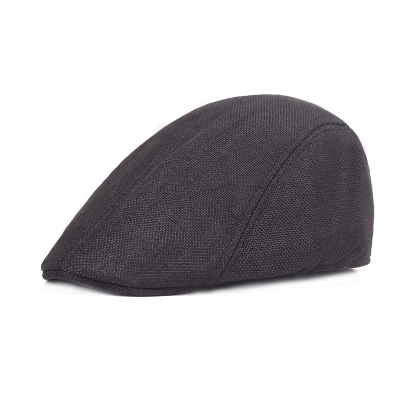 Men’s Cotton Newsboy Cap – Classic Herringbone Gatsby Hat