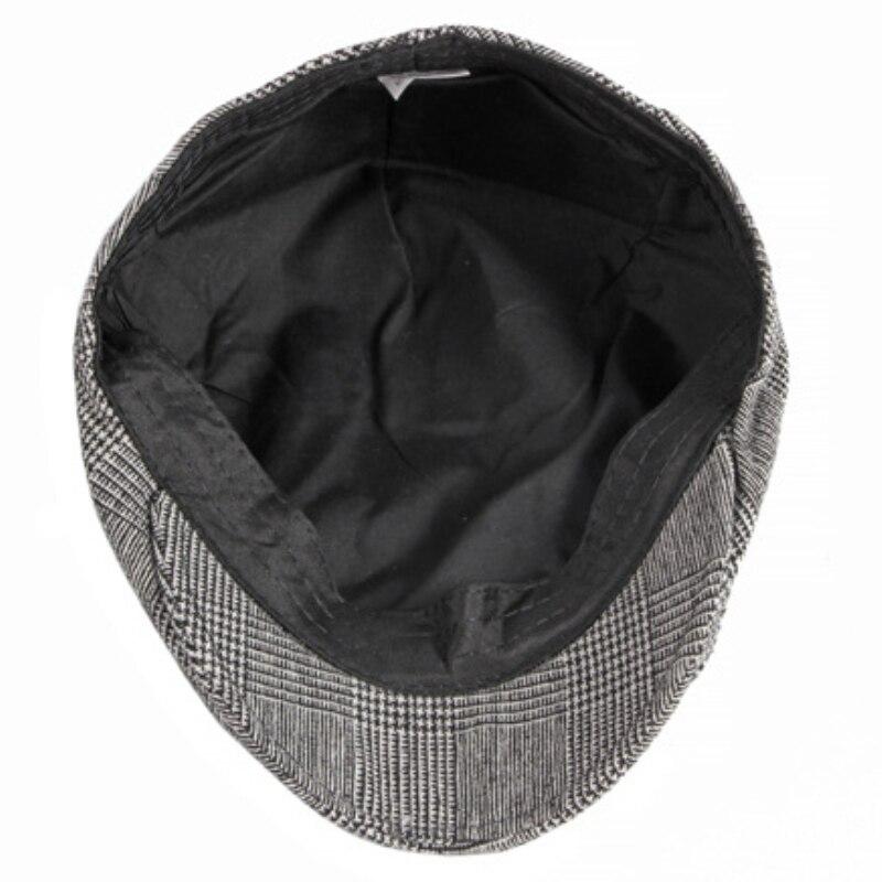 Men’s Tweed Flat Cap – Classic British Style Handwoven Cotton Hat