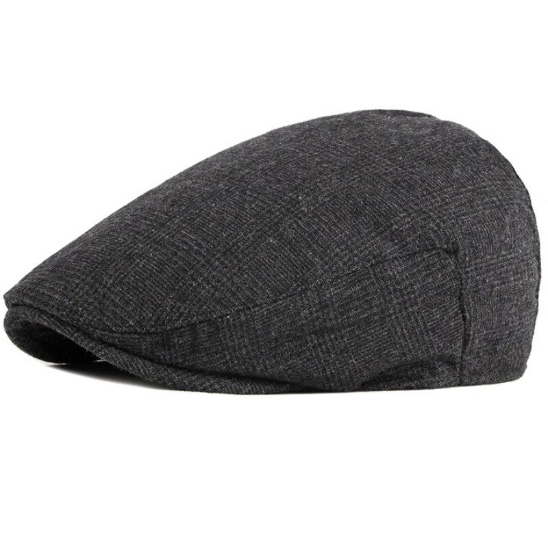 Men’s Tweed Flat Cap – Classic British Style Handwoven Cotton Hat