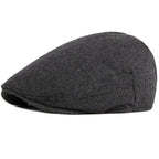 Men’s Tweed Flat Cap – Classic British Style Handwoven Cotton Hat
