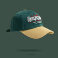 contrast color baseball hat with embroidered design