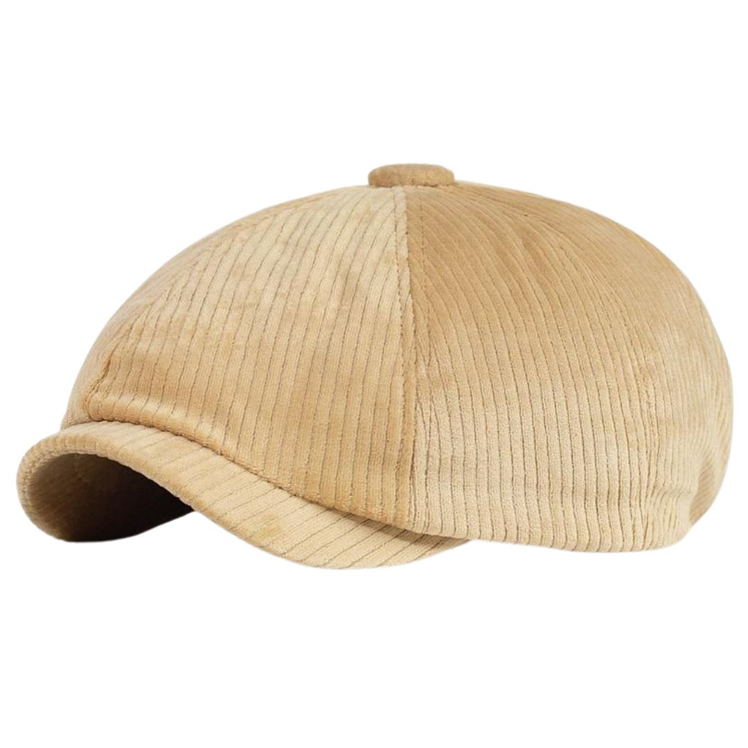 Beige Men's Newsboy Cap