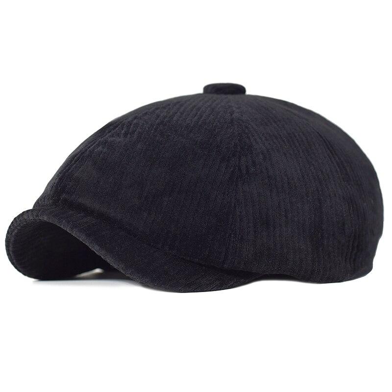 Black Men's Newsboy Cap