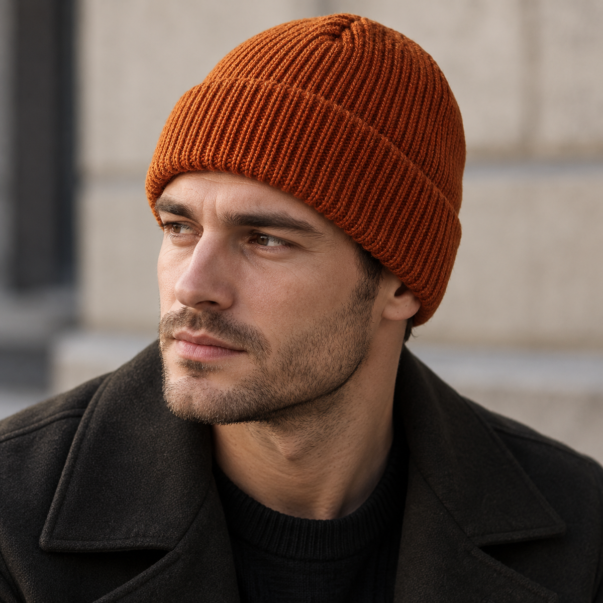 Knitted Beanie | Soft Acrylic Winter Hats - Elastic Unisex Cold Weather Cap