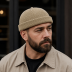 Knitted Docker Cap – Adjustable Cotton Sailor Hat | Warm Winter Style