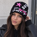 Knitted Beanie - Organic Cotton & Acrylic Winter Hat With Cold Protection