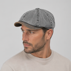 Men's Cotton Newsboy Cap – Retro Octagonal Flat Hat