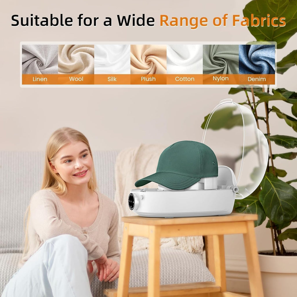 hat steamer and dryer machine for reshaping caps