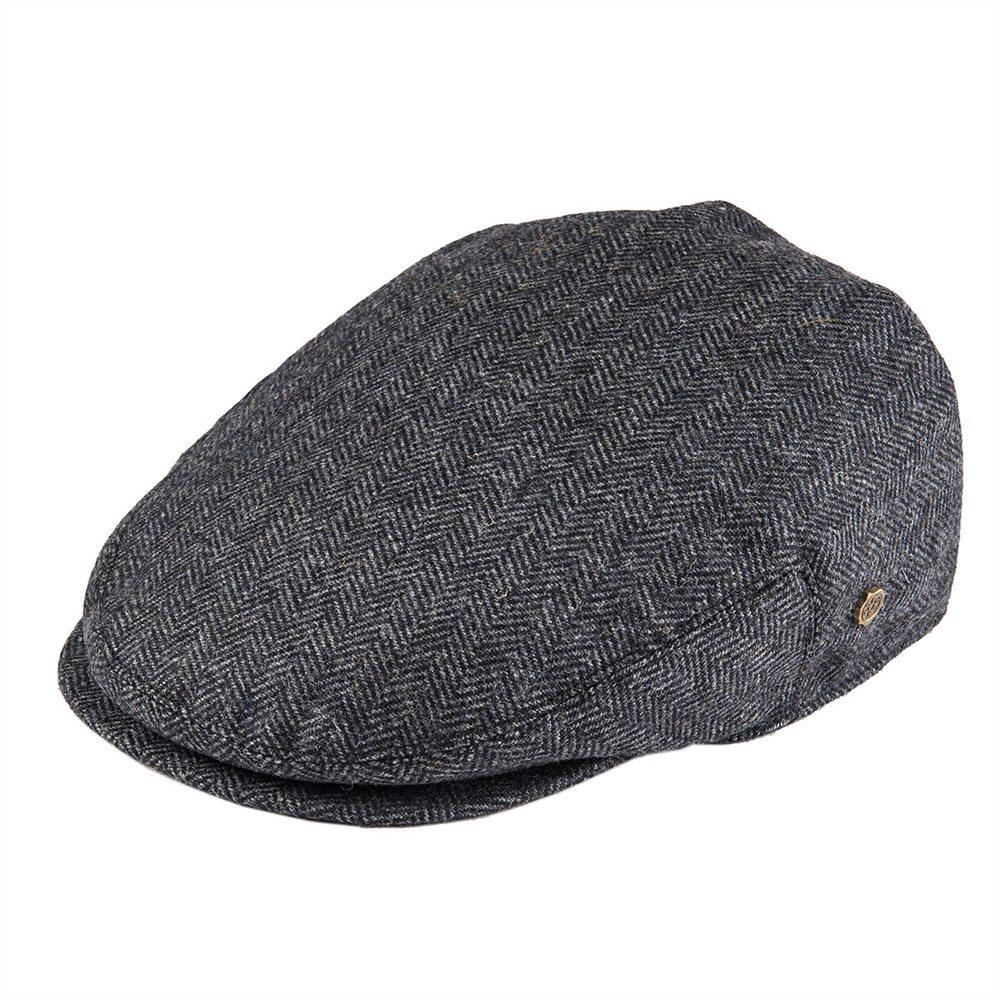 Men’s Herringbone Tweed Flat Cap – Classic Irish Wool Ivy Hat