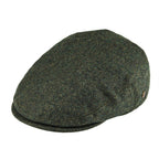 Men’s Herringbone Tweed Flat Cap – Classic Irish Wool Ivy Hat