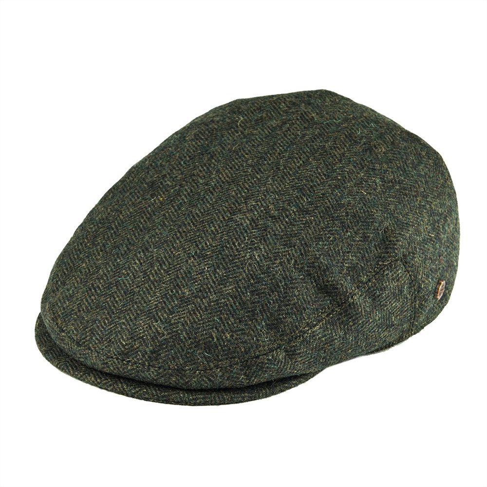 Men’s Herringbone Tweed Flat Cap – Classic Irish Wool Ivy Hat