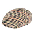 Men’s Houndstooth Wool Flat Cap – Multicolor Patterned Ivy Hat