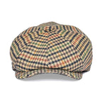 Men’s Houndstooth Wool Newsboy Cap – Classic Gatsby Hat
