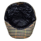 Men’s Houndstooth Wool Newsboy Cap – Classic Gatsby Hat