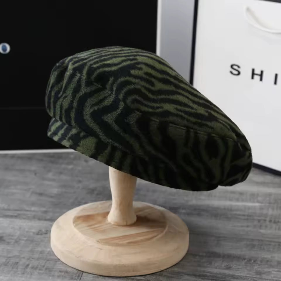 Retro Pumpkin Shape Beanie Hat for Adults