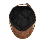 Fashionable Leopard Print Baker Boy Hat