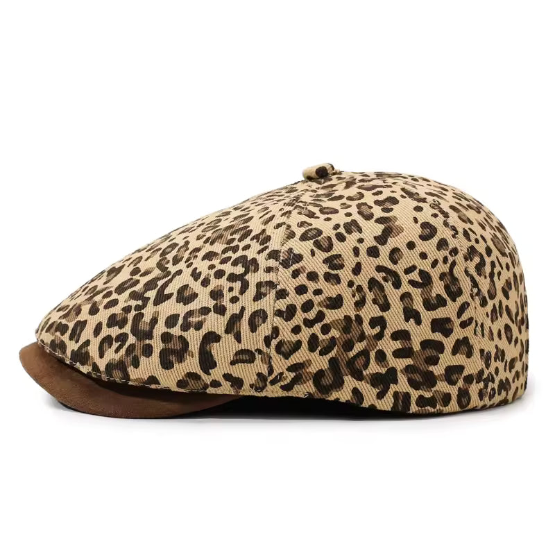 Trendy Leopard Print Cap for Everyday Wear