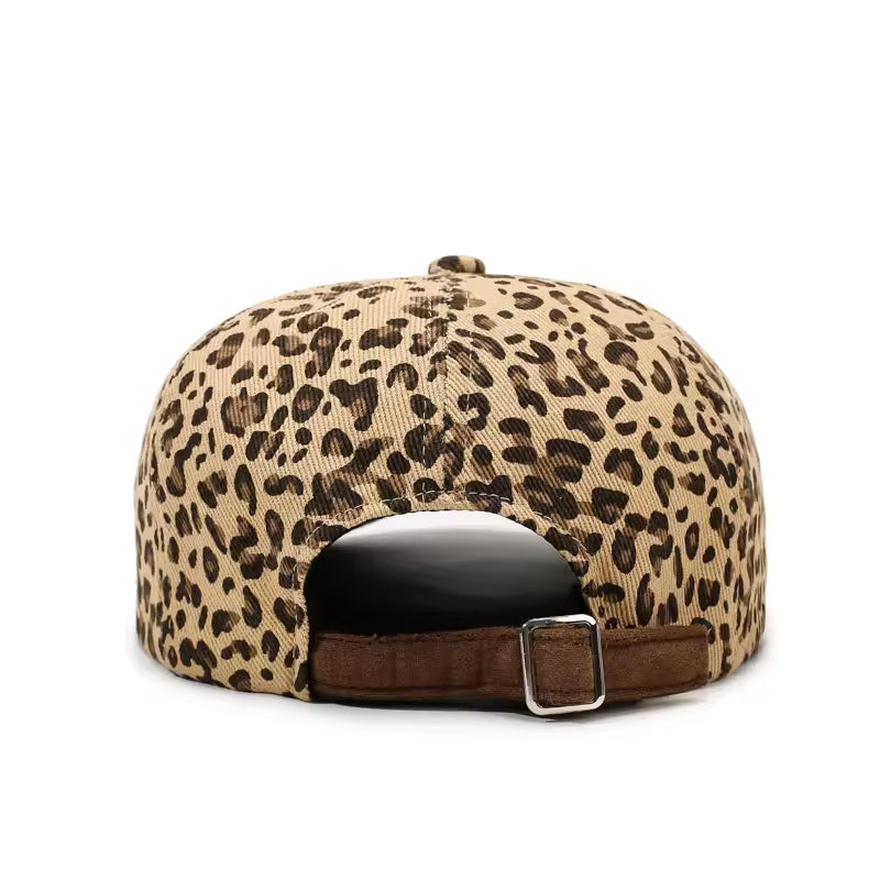 Women's Retro Leopard Print Newsboy Hat for Casual Outfits