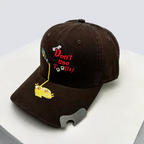 Unisex Embroidered Cotton Baseball Cap with Bottle Opener