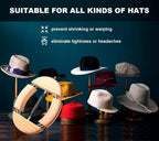 4-Way Adjustable Wooden Hat Stretcher for Fedora & Baseball Caps