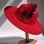 Retro Wide Brim Hat Sophisticated Fedora