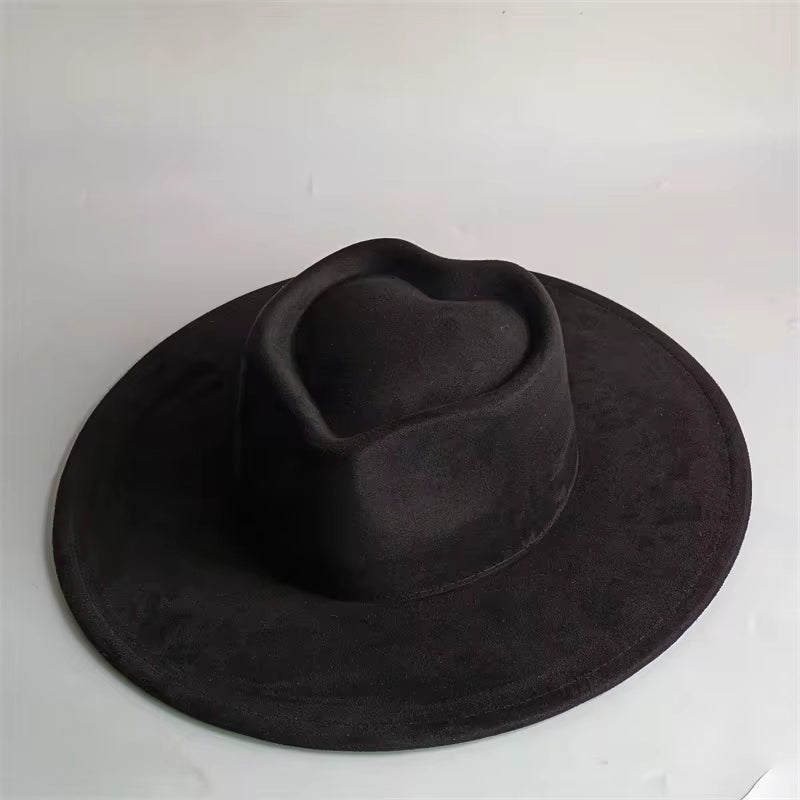 soft suede finish fedora