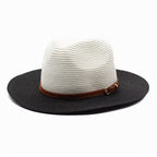 Unisex Straw Sun Hat with Gradient Colors