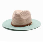Fashion Gradient Straw Hat for Casual Outfits