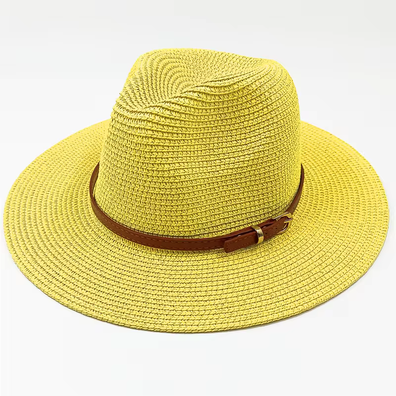 Stylish Straw Hat for Seaside Vacations
