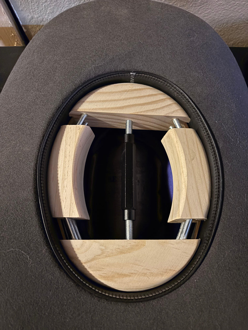 4-Way Adjustable Wooden Hat Stretcher for Fedora & Baseball Caps
