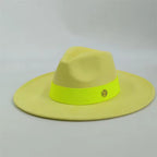 Artistic Feather Decorated Fedora Hat Jazz Fedora for Performances