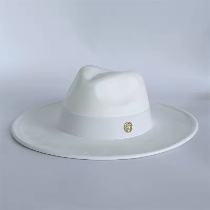 Unisex Classic Fedora with Wide Brim