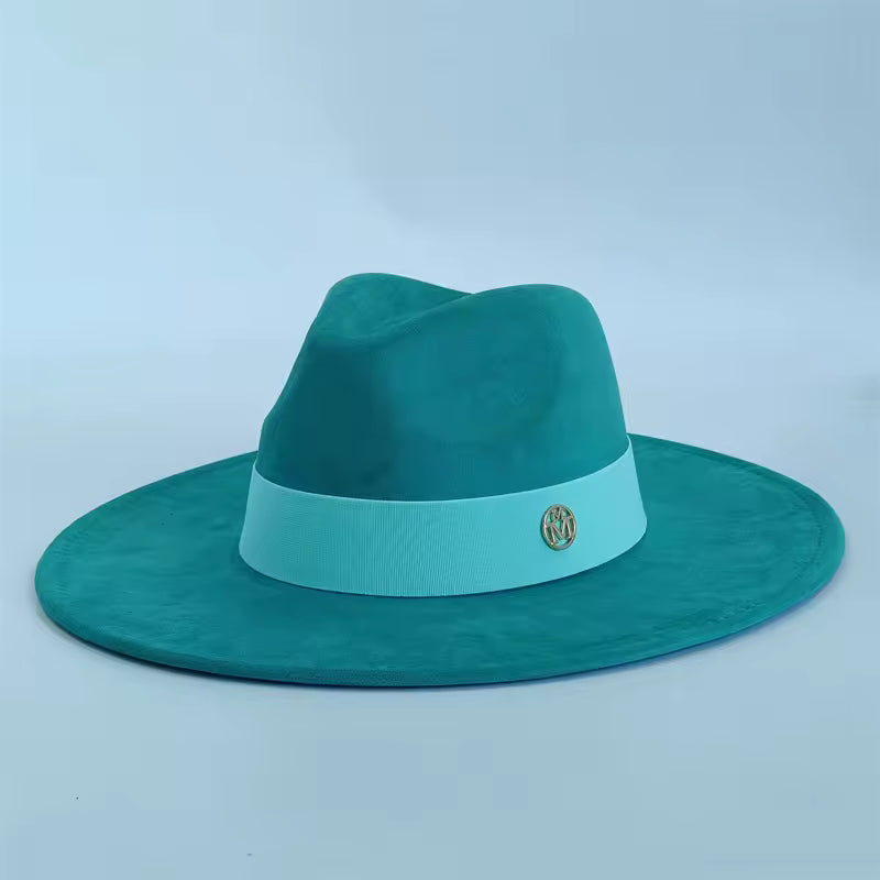 Suede Look Fedora for Everyday Wear Retro Inspired Feather Fedora Hat