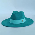 Suede Look Fedora for Everyday Wear Retro Inspired Feather Fedora Hat