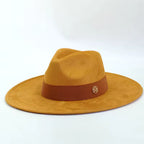 Wide Brim Fedora for Special Occasions Elegant Unisex Jazz Hat with Feathers
