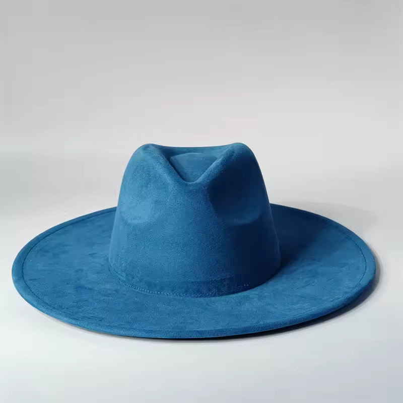 Retro Inspired Dress Hat with Wide Brim