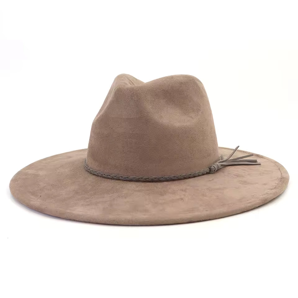 Wide Brim Fedora for Women Vintage Fedora Hat for Adults