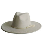 Feather Suede Fedora Hat