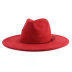 Retro Fedora for Men Wide Brim Fashion Headwear