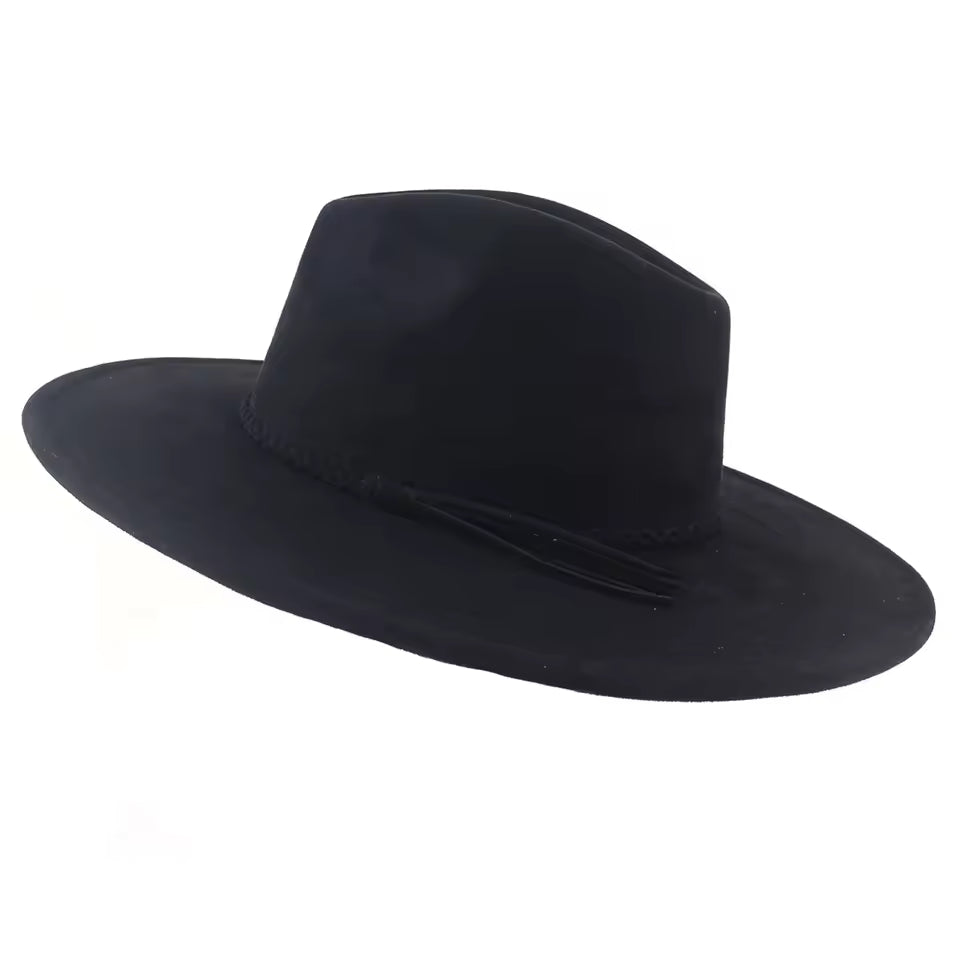 Stylish Fedora Hat for Parties Wide Brim Fedora for Men