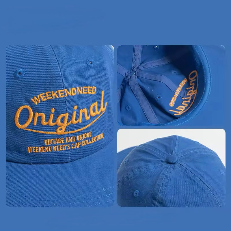 Soft Cotton Baseball Cap – Embroidered Adjustable Hat for Men & Women