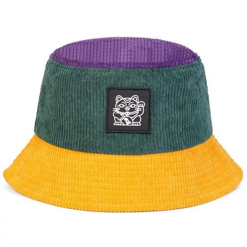 Yellow Corduroy Bucket Hat