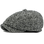 Manhattan Herringbone Newsboy Cap