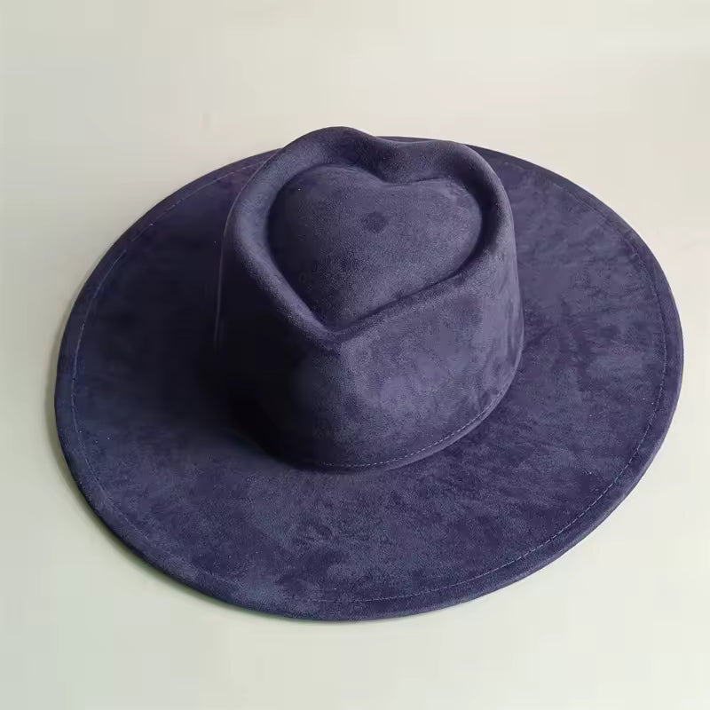 men’s suede fedora hat