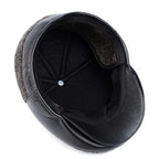 Murphy Earflaps Cotton & Leather Flat Cap